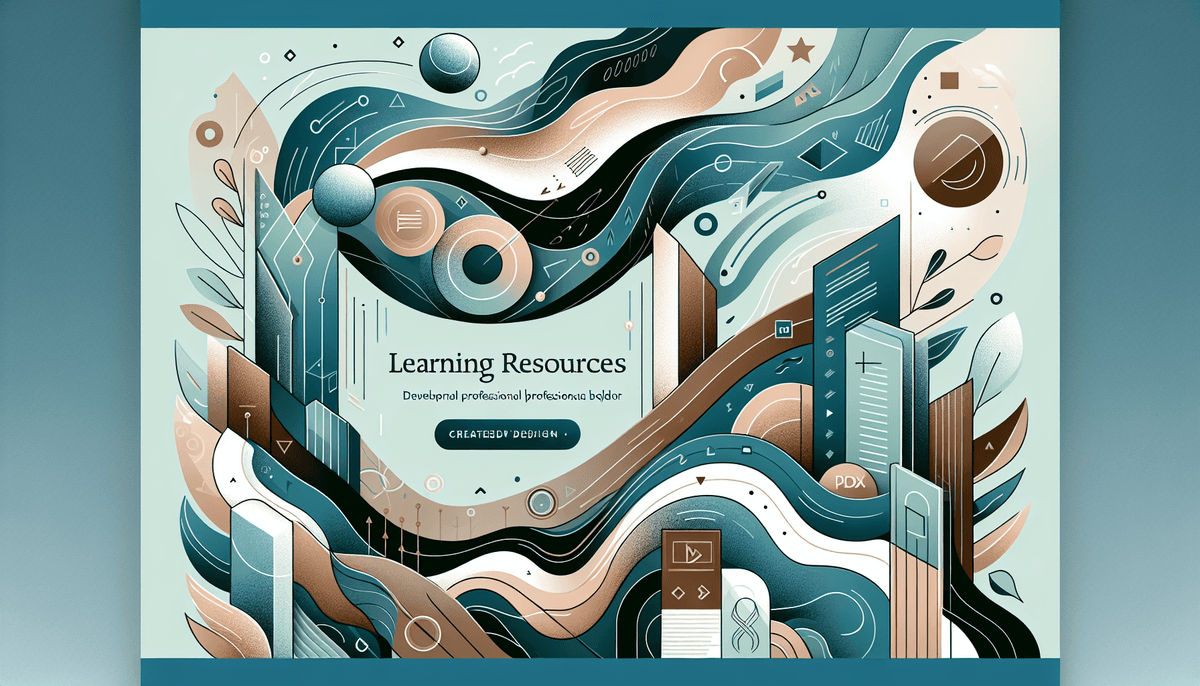 A professional blog header illustration for an article about Developer Learning Resources.Context: In the fast-paced wor...