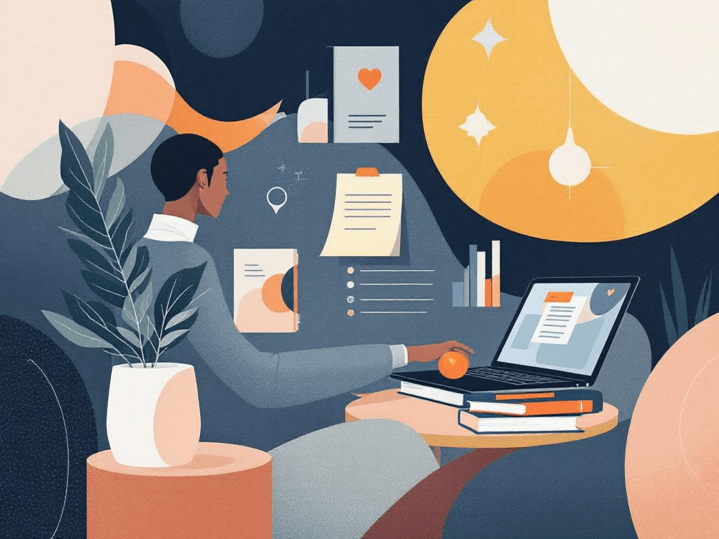 A professional abstract illustration representing the concept of Leverage Amazon's Category System for Maximum Visibility ...