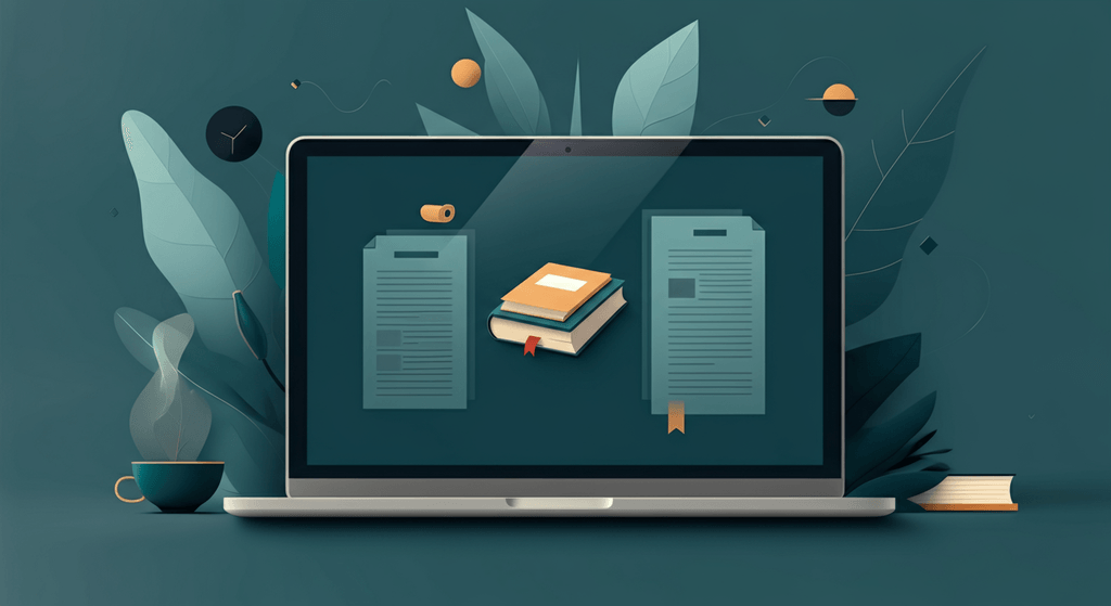 A professional blog header illustration for an article about Ebook Publishing. Context: Blacklist status: Empty; no terms ...