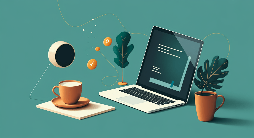 A professional blog header illustration for an article about Ebook Publishing. Context: The word