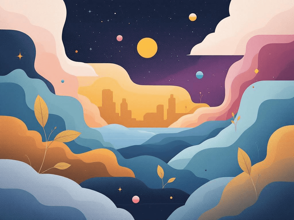 A professional abstract illustration representing the concept of Define the foundation: three layers in Developer Learning...